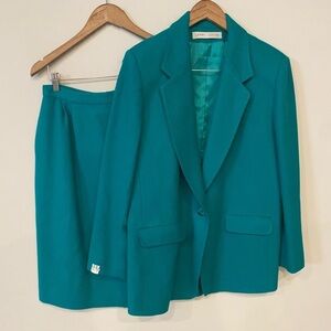 Larry Levine - Green Wool Suit Set